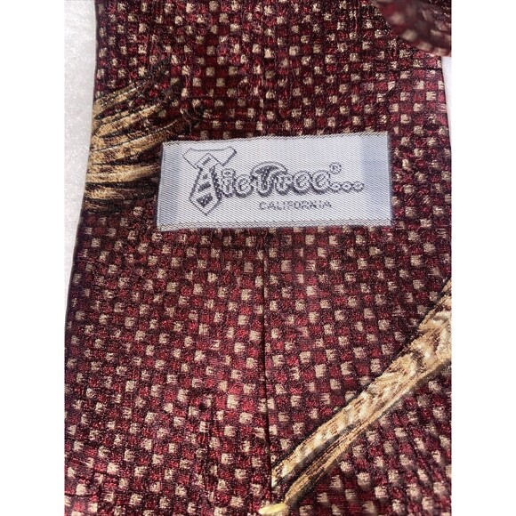 Tie Tree California hunting 100% Silk Pheasant Dog Gentleman Club VTG USA - Picture 6 of 10